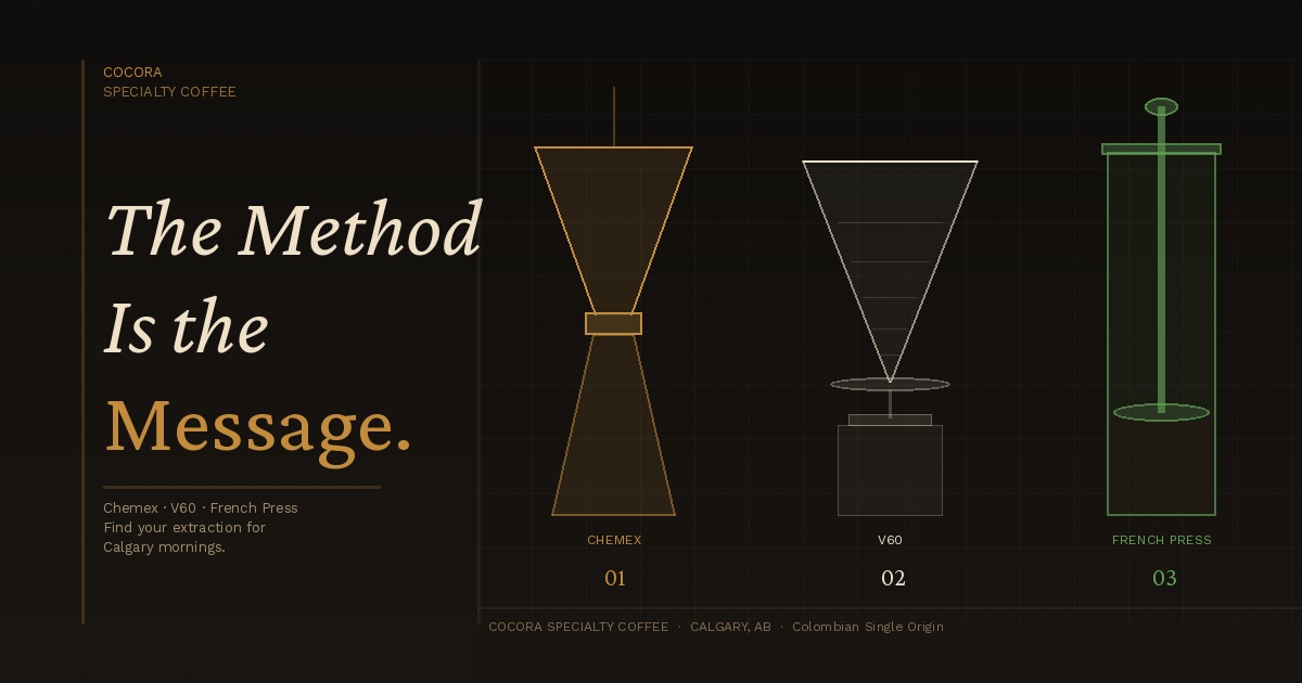 Chemex, V60 or French Press: Best Method for Calgary