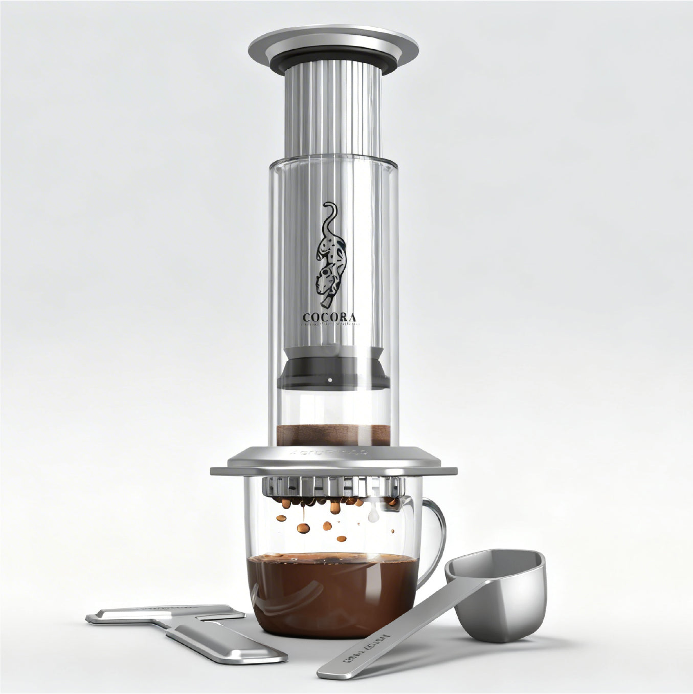 AeroPress-style Brewer
